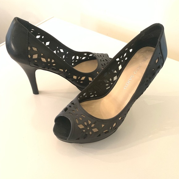 Gorgeous leather Franco Sarto 4 inch heels - Picture 4 of 6